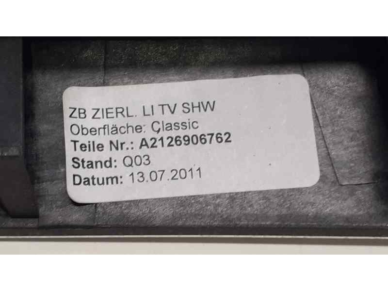 Recambio de moldura para mercedes-benz clase e (w212) familiar 220 cdi blueefficiency (212.202) referencia OEM IAM A2126906762 3