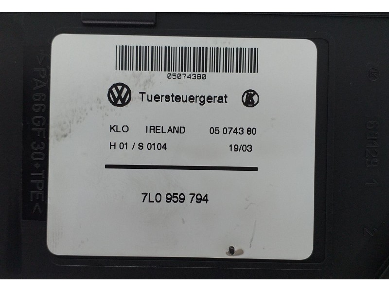 Recambio de motor elevalunas trasero derecho para porsche cayenne (typ 9pa) 4.5 v8 cat referencia OEM IAM 7L0959794 51193 