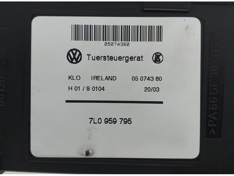 Recambio de motor elevalunas trasero izquierdo para porsche cayenne (typ 9pa) 4.5 v8 cat referencia OEM IAM 7L0959795 51194 