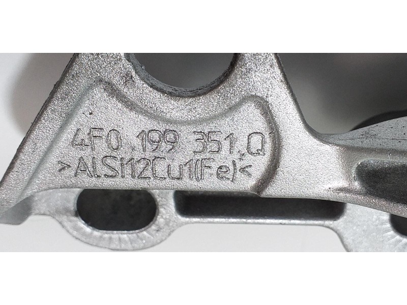 Recambio de soporte motor izquierdo para audi s6 berlina (4f2) 5.2 referencia OEM IAM 4F0199351Q 62974 