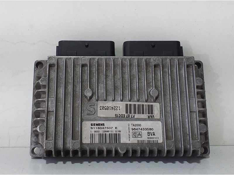 Recambio de centralita cambio automatico para citroën c5 berlina 2.0 hdi 90 sx/sx automático referencia OEM IAM 9647433580 71619