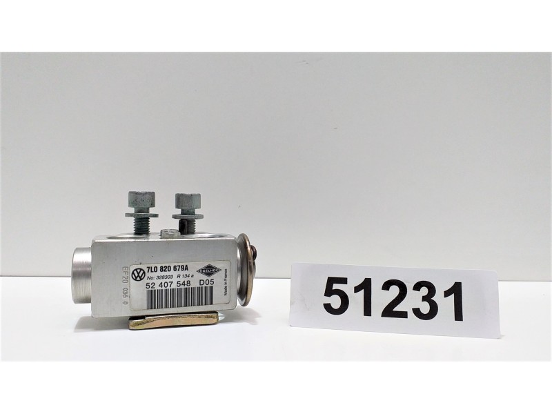 Recambio de valvula expansion para porsche cayenne (typ 9pa) 4.5 v8 cat referencia OEM IAM 7L0820679A 51231 