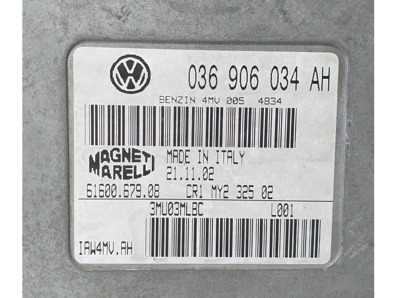 Recambio de centralita motor uce para seat cordoba berlina (6l2) fresh referencia OEM IAM 036906034AH 71812 R