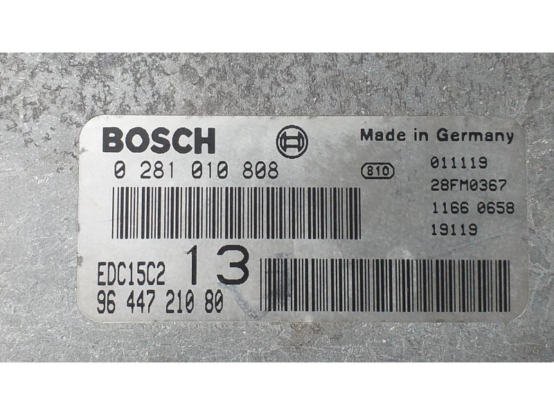Recambio de centralita motor uce para citroën c5 berlina 2.0 hdi sx referencia OEM IAM 9644721080 71908 R