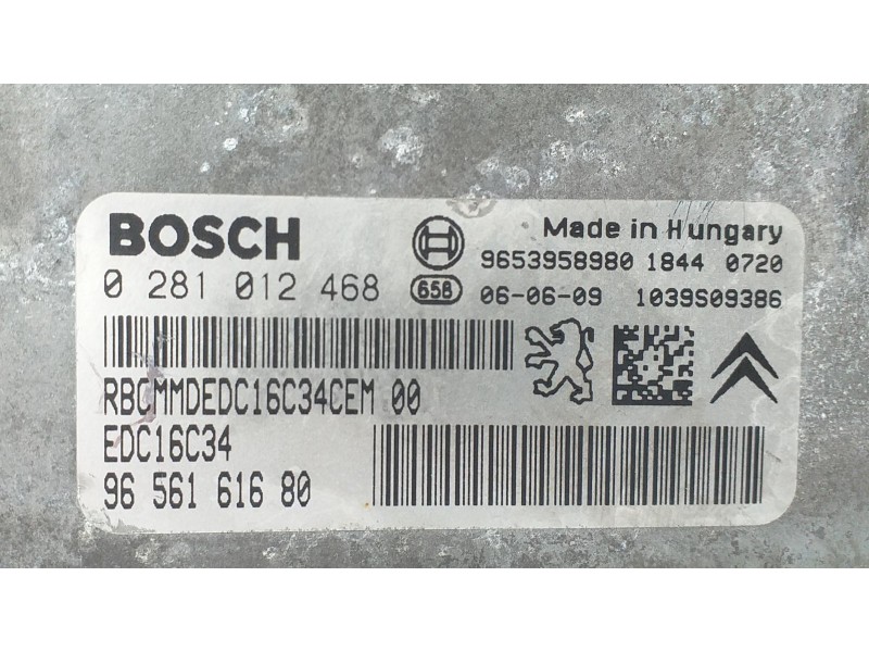 Recambio de centralita motor uce para citroën xsara picasso 1.6 hdi 90 sx referencia OEM IAM 9656161680 71914 R
