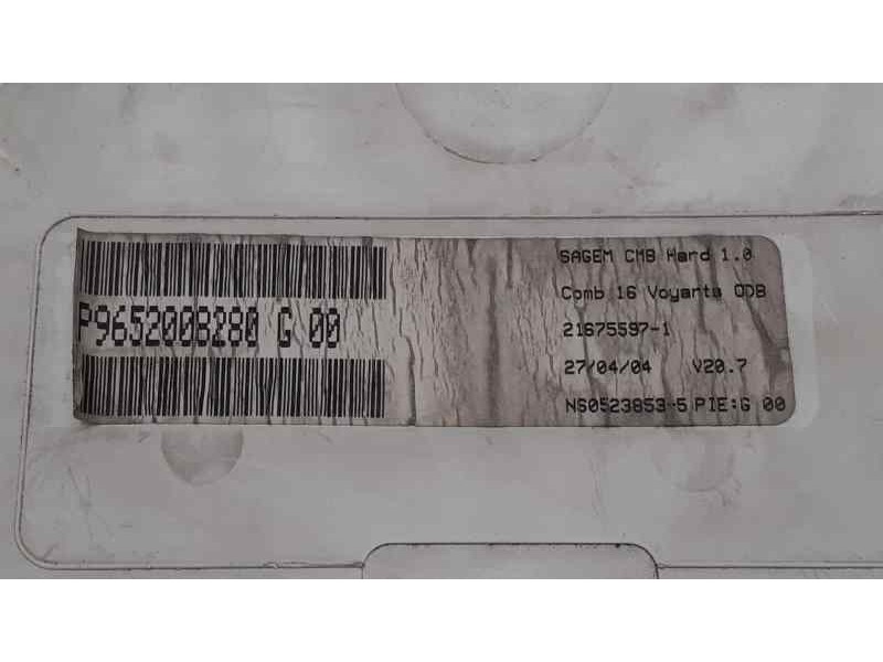 Recambio de cuadro instrumentos para citroën c2 furio referencia OEM IAM 9652008280G 38694 