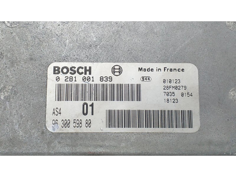 Recambio de centralita motor uce para citroën saxo 1.5 d sx referencia OEM IAM 9630059880 71958 R