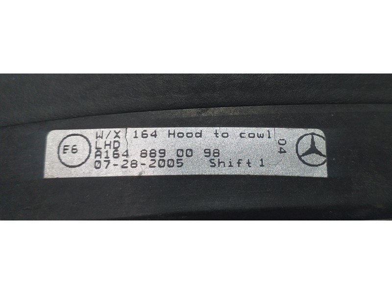 Recambio de goma contorno para mercedes-benz clase m (w164) 500 (164.175) referencia OEM IAM A1648890098 51527 