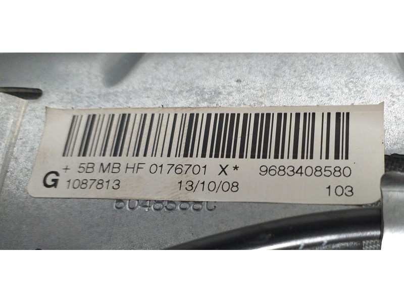 Recambio de airbag delantero derecho para peugeot 207 cc básico referencia OEM IAM 9683408580 63489 