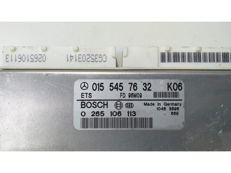 Recambio de centralita abs para mercedes-benz clase e (w210) berlina diesel 300 diesel (210.020) referencia OEM IAM 0155457632 7