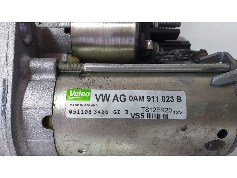 Recambio de motor arranque para volkswagen golf vi (5k1) advance referencia OEM IAM 0AM911023B 72053 R
