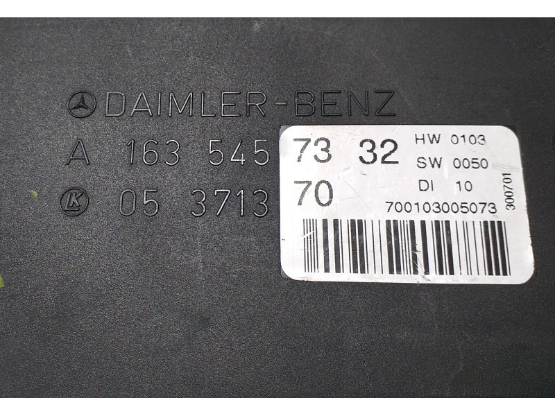 Recambio de modulo electronico para mercedes-benz clase m (w163) 270 cdi (163.113) referencia OEM IAM A1635457332 72124 R Recambio de modulo electronico para mercedes-benz clase m (w163) 270 cdi (163.113) referencia OEM IAM A1635457332 72124 R