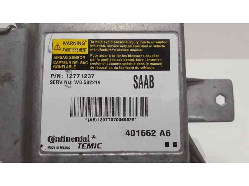 Recambio de centralita airbag para saab 9-3 sport hatch 2.0 t vector referencia OEM IAM 12771237 38842 