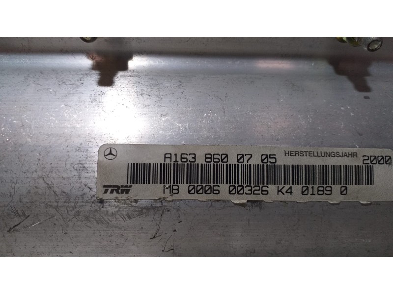 Recambio de airbag delantero derecho para mercedes-benz clase m (w163) 320 (163.154) referencia OEM IAM A1638600705 63657 