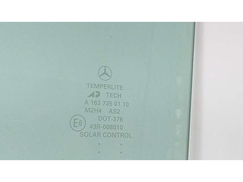 Recambio de luna trasera izquierda para mercedes-benz clase m (w163) 320 (163.154) referencia OEM IAM A1637350910 63668 