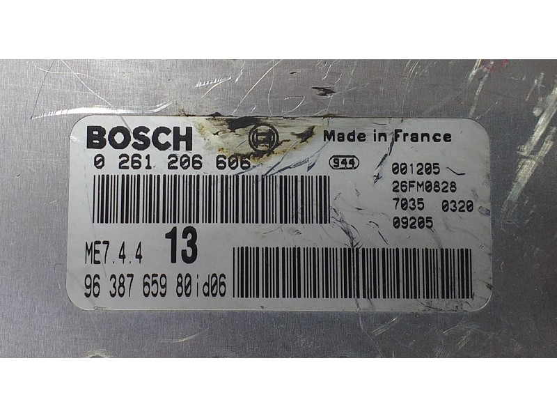 Recambio de centralita motor uce para citroën xsara berlina 1.6 16v tonic referencia OEM IAM 9638765980 72254 R