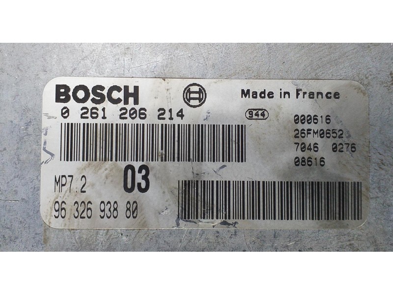 Recambio de centralita motor uce para citroën xsara berlina 1.6 seduction referencia OEM IAM 9632693880 72257 R