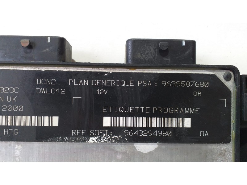 Recambio de centralita motor uce para peugeot 206 berlina x-line referencia OEM IAM 9639587680 72259 R Recambio de centralita motor uce para peugeot 206 berlina x-line referencia OEM IAM 9639587680 72259 R