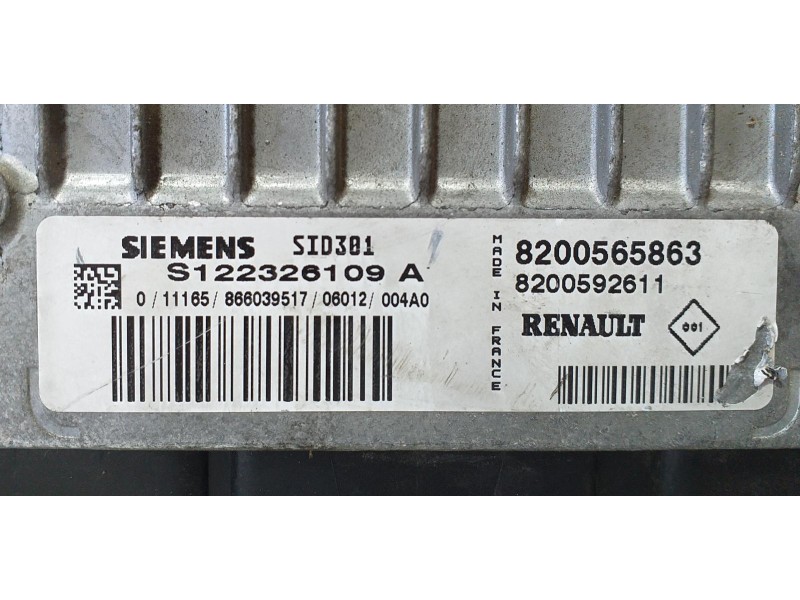 Recambio de centralita motor uce para renault scenic ii authentique referencia OEM IAM 8200565863 72277 R