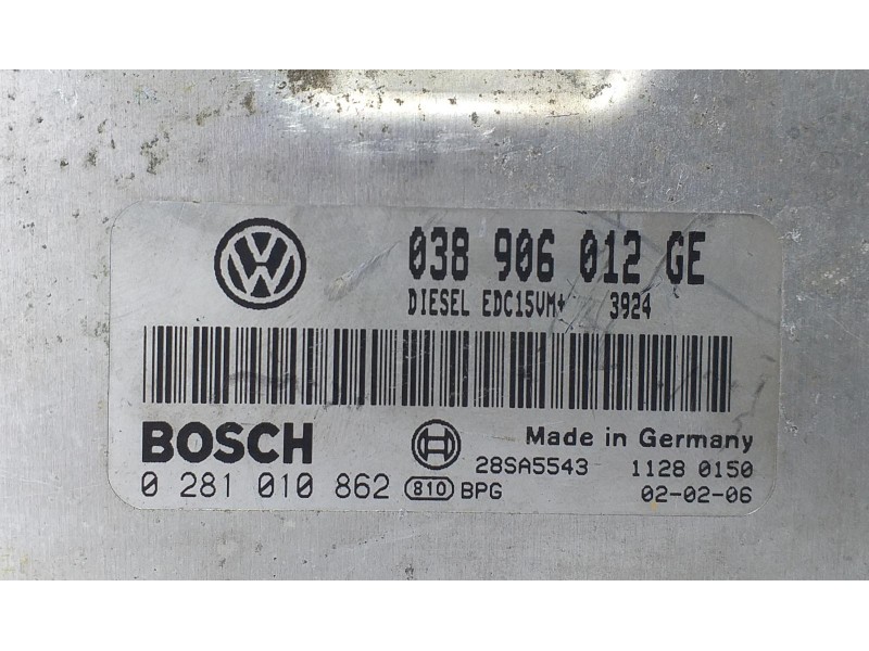 Recambio de centralita motor uce para skoda fabia (6y2/6y3) attractive referencia OEM IAM 038906112GE 72310 R