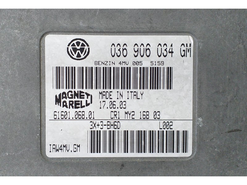 Recambio de centralita motor uce para seat ibiza (6l1) cool referencia OEM IAM 036906034GM 72338 R