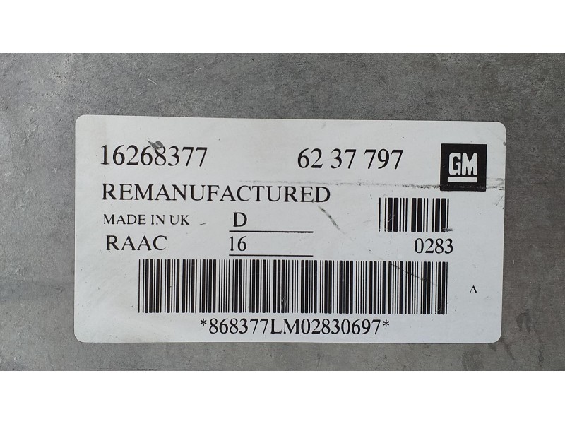 Recambio de centralita motor uce para opel astra g berlina club referencia OEM IAM 16268377 72428 R