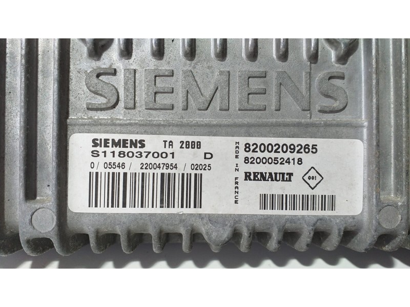 Recambio de centralita cambio automatico para renault clio ii fase i (b/cbo) 1.4 16v referencia OEM IAM 8200209265 72452 R