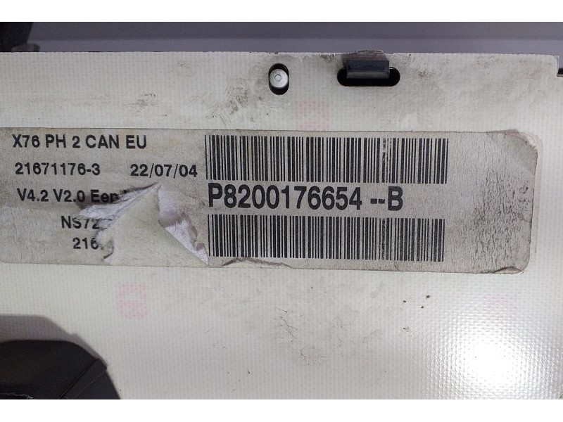 Recambio de cuadro instrumentos para renault kangoo (f/kc0) luxe privilege referencia OEM IAM 8200176654B 72479 R