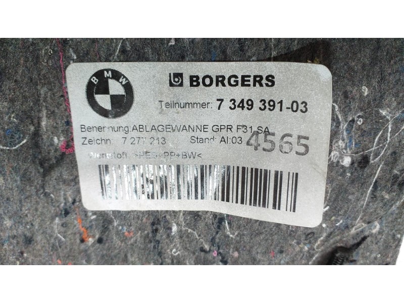Recambio de guarnecido porton trasero para bmw serie 3 touring (f31) 318d referencia OEM IAM 7349391 51901 