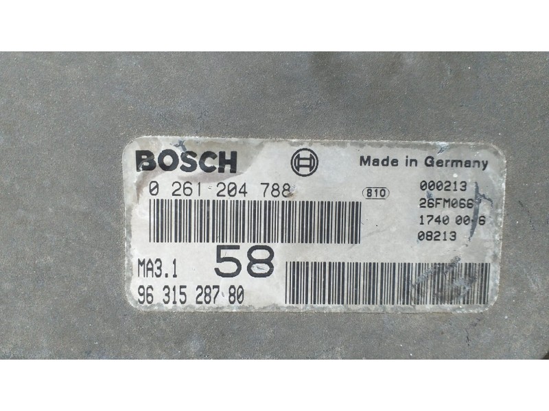 Recambio de centralita motor uce para peugeot 106 (s1) cocktail referencia OEM IAM 9631528780 72500 R