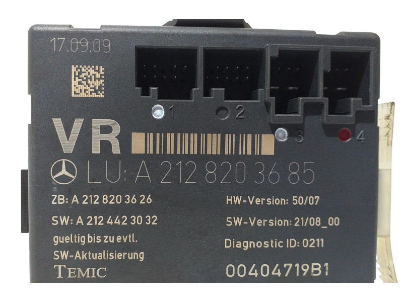 Recambio de modulo electronico para mercedes-benz clase c (w204) berlina c 350 cdi (204.022) referencia OEM IAM A2128203685 6403