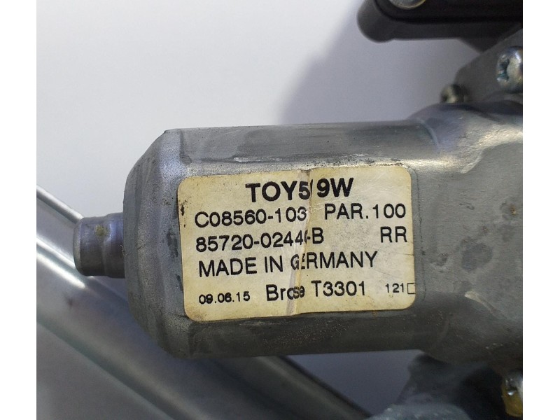 Recambio de elevalunas trasero derecho para toyota auris business referencia OEM IAM 8572002440B 72587 R