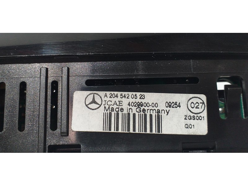 Recambio de pantalla multifuncion para mercedes-benz clase c (w204) berlina c 350 cdi (204.022) referencia OEM IAM A2045420523 6