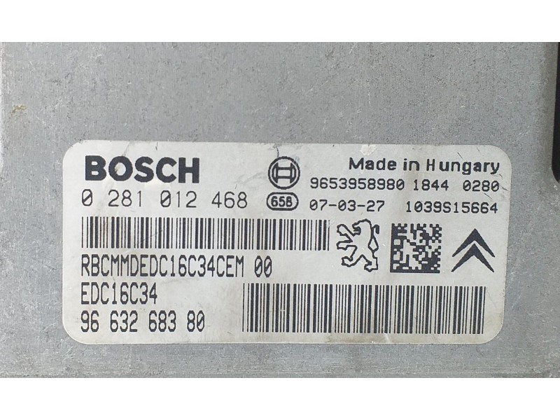 Recambio de centralita motor uce para citroën xsara picasso 1.6 hdi 90 lx plus referencia OEM IAM 9663268380 72726 R Recambio de centralita motor uce para citroën xsara picasso 1.6 hdi 90 lx plus referencia OEM IAM 9663268380 72726 R