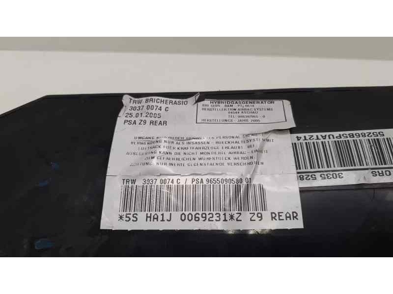 Recambio de airbag lateral delantero derecho para peugeot 607 (s1) básico referencia OEM IAM 9655090580 39413 