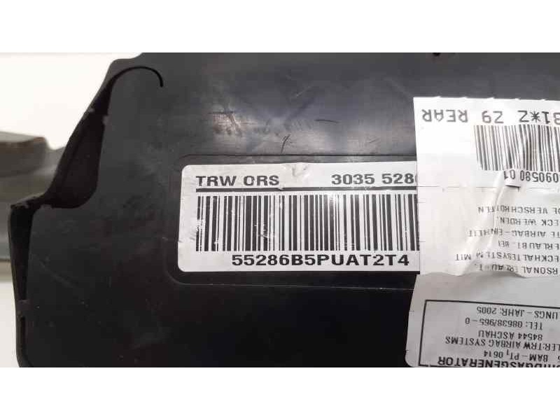 Recambio de airbag lateral delantero derecho para peugeot 607 (s1) básico referencia OEM IAM 9655090580 39413 