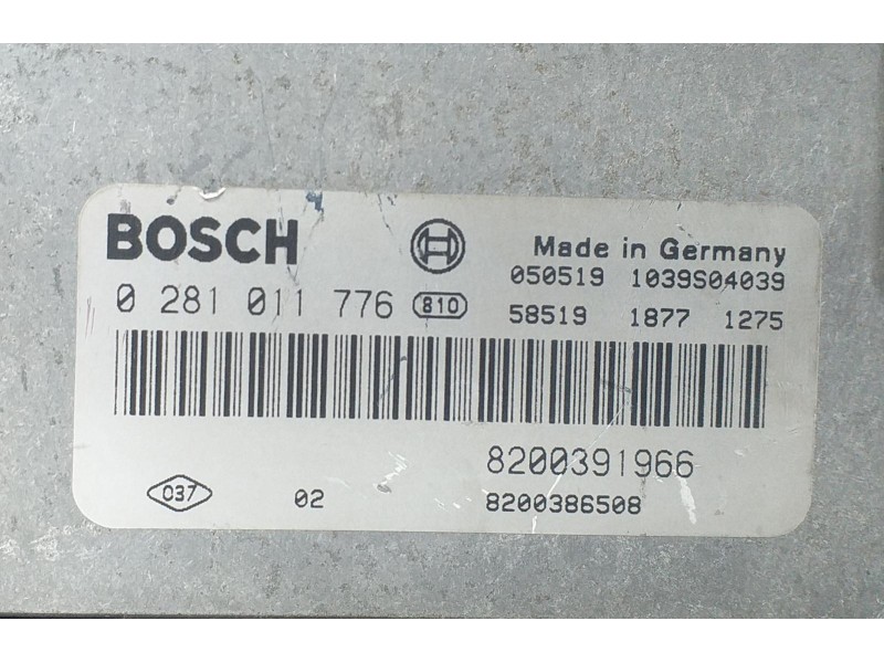 Recambio de centralita motor uce para renault scenic ii authentique referencia OEM IAM 8200391966 72753 R