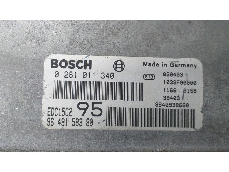 Recambio de centralita motor uce para citroën c5 berlina 2.0 hdi 90 sx/sx automático referencia OEM IAM 9649158380 72762 R