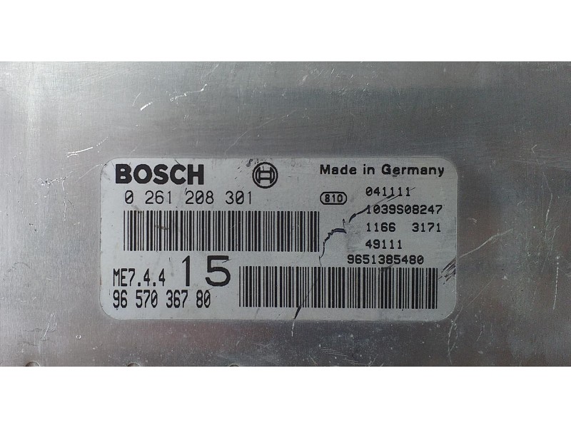 Recambio de centralita motor uce para peugeot 307 (s1) xn referencia OEM IAM 9657036780 72780 R