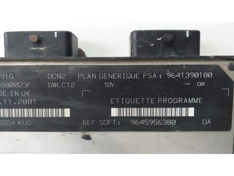 Recambio de centralita motor uce para peugeot 206 berlina x-line referencia OEM IAM 9641390180 72781 R