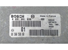 Recambio de centralita motor uce para citroën saxo 1.5 d seduction referencia OEM IAM 9630059880 72782 R 2