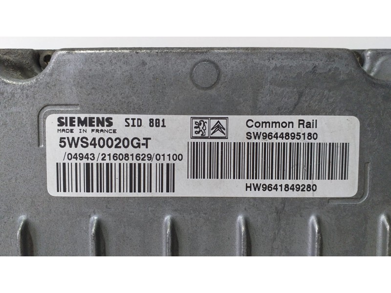 Recambio de centralita motor uce para peugeot 307 (s1) xr referencia OEM IAM 9644895180 72797 R