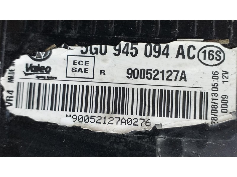 Recambio de piloto trasero derecho interior para volkswagen golf vii lim. advance bluemotion referencia OEM IAM 5G0945094AC 7281