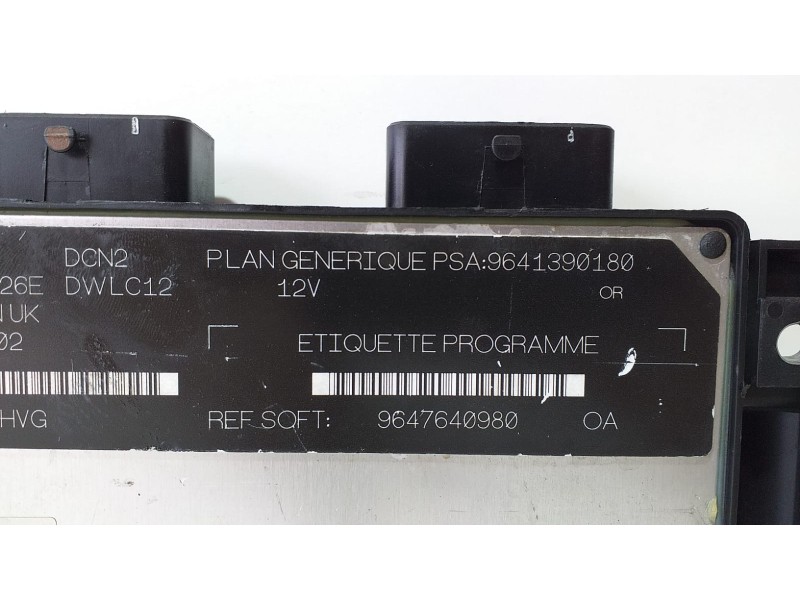 Recambio de centralita motor uce para peugeot 206 berlina xn referencia OEM IAM 9641390180 72849 R