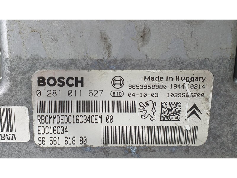 Recambio de centralita motor uce para peugeot 407 sr confort referencia OEM IAM 9665161880 72860 R