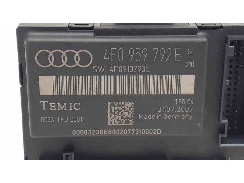 Recambio de modulo electronico para audi a6 avant (4f5) 3.0 tdi quattro referencia OEM IAM 4F0959792E 39496  Recambio de modulo electronico para audi a6 avant (4f5) 3.0 tdi quattro referencia OEM IAM 4F0959792E 39496