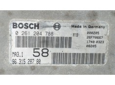 Recambio de centralita motor uce para peugeot 106 (s1) cocktail referencia OEM IAM 9631528780 72883 R 2
