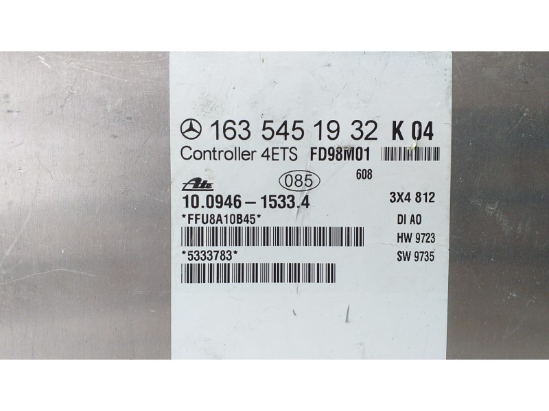 Recambio de centralita abs para mercedes-benz clase m (w163) 230 (163.136) referencia OEM IAM 1635451932 72888 R