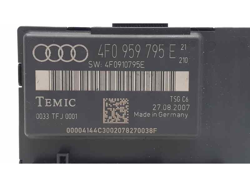 Recambio de modulo electronico para audi a6 avant (4f5) 3.0 tdi quattro (171kw) referencia OEM IAM 4F0959795E 39499  Recambio de modulo electronico para audi a6 avant (4f5) 3.0 tdi quattro (171kw) referencia OEM IAM 4F0959795E 39499