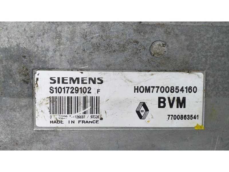 Recambio de centralita motor uce para renault clio ii fase i (b/cbo) 1.2 referencia OEM IAM 7700584160 72890 R